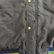 J- Vintage Oakland Athletics MLB Starter Hooded Zip Up Winter Jacket - XL