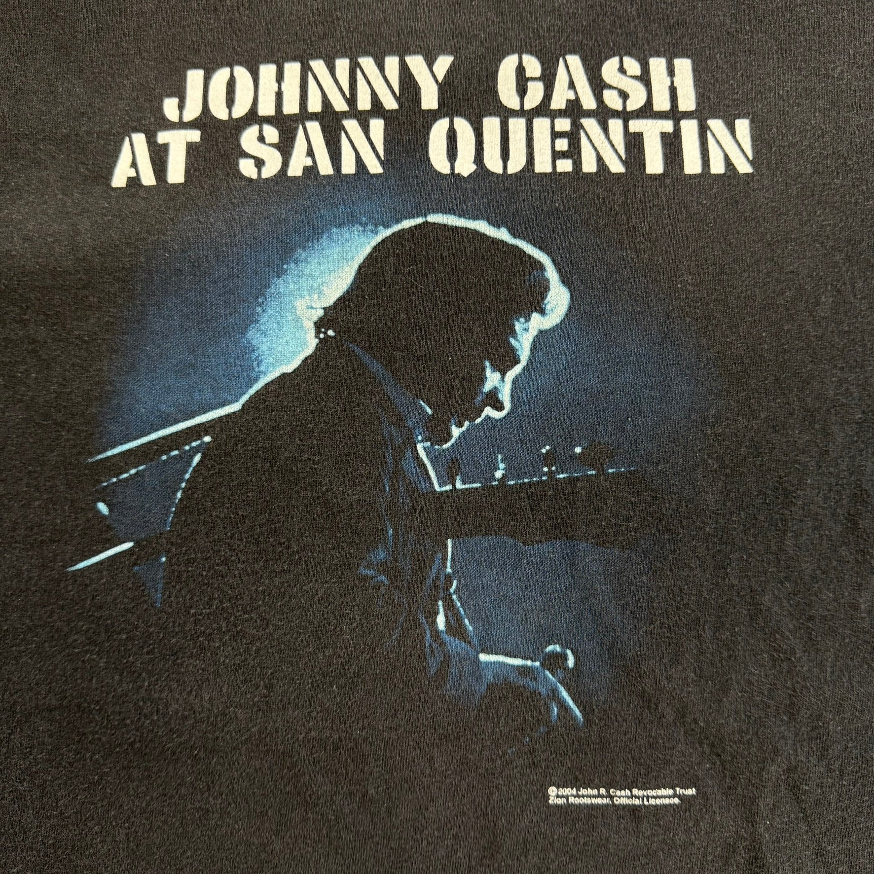 J- Vintage '04 Johnny Cash Live At San Quentin Picture Tee - M