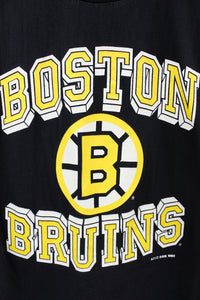 Z - Vintage Single Stitch 1990 NHL Boston Bruins Logo Tee