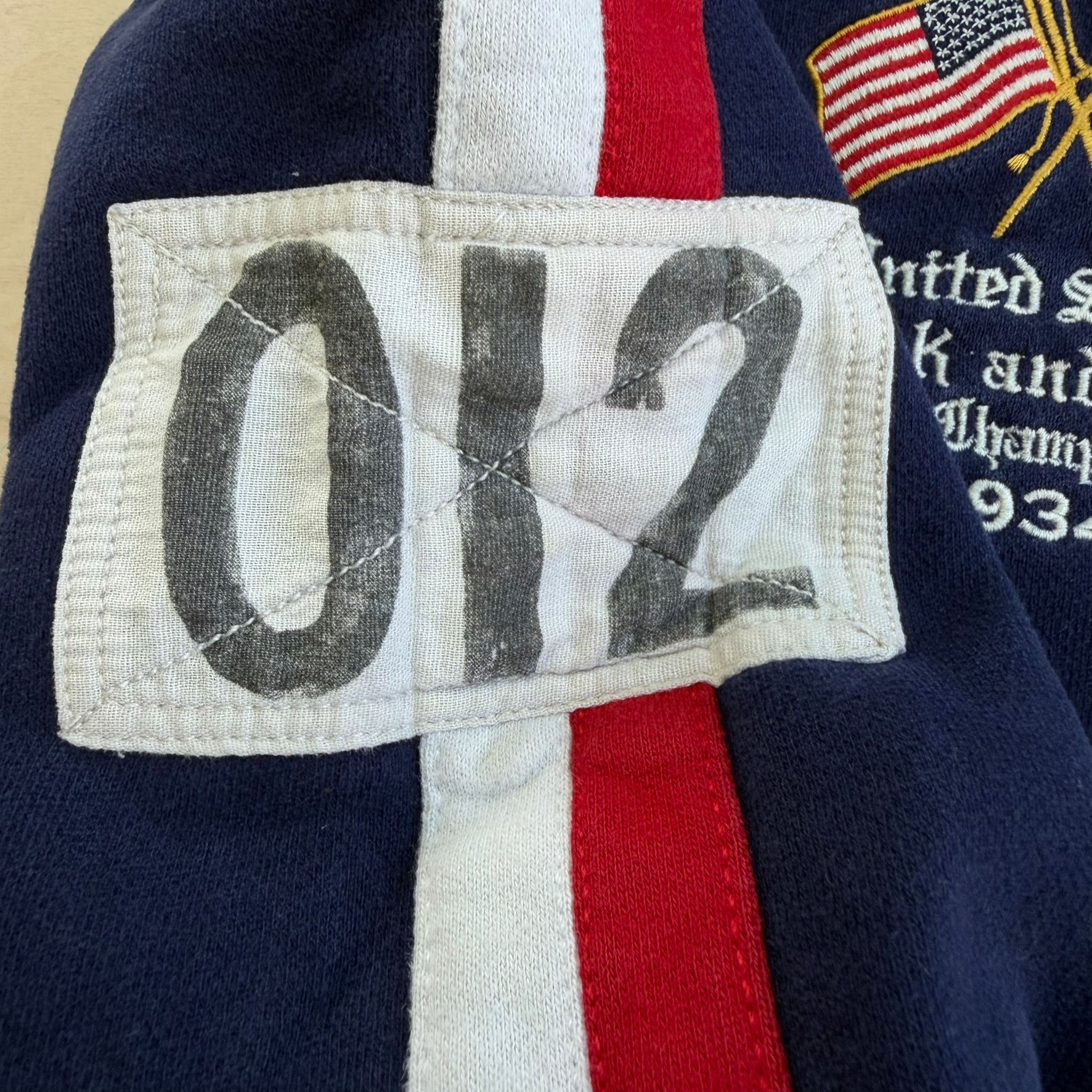 J- Vintage Polo RL USA Track & Field Championship Zip Up Track Jacket - XL