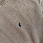 J- Vintage Polo RL Embroidered Henley Crewneck - 2XL
