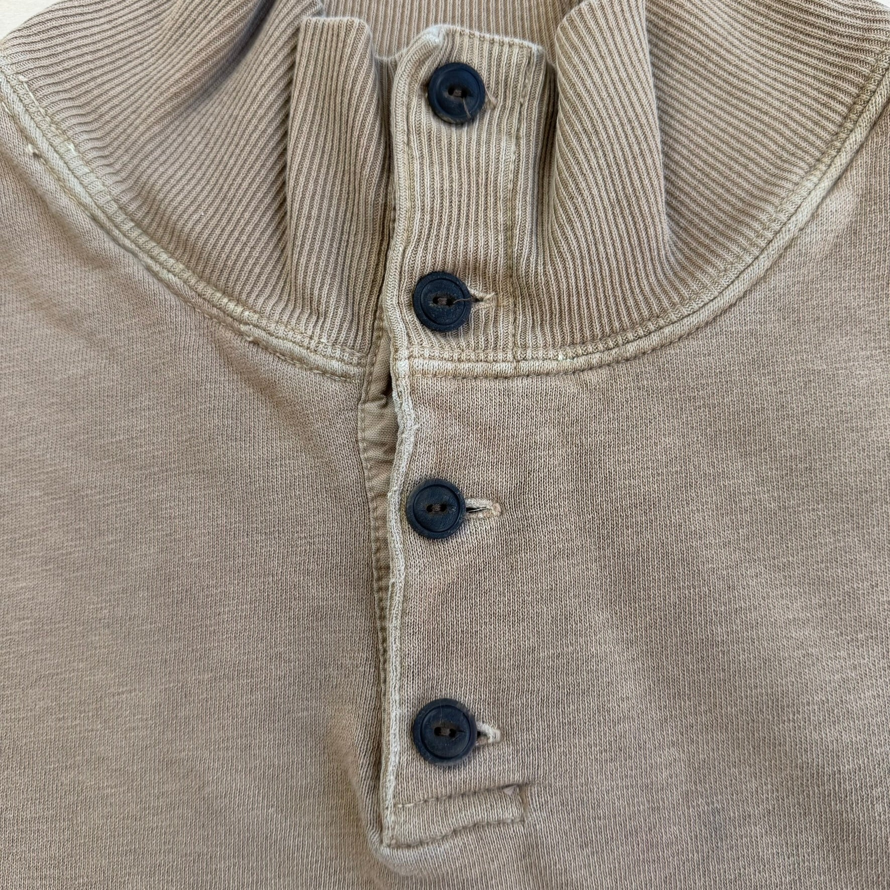 J- Vintage Polo RL Embroidered Henley Crewneck - 2XL