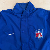 J- Vintage Nike Team NFL Pro Line Made In USA Quilt Lined Zip Up Winter Jacket - L