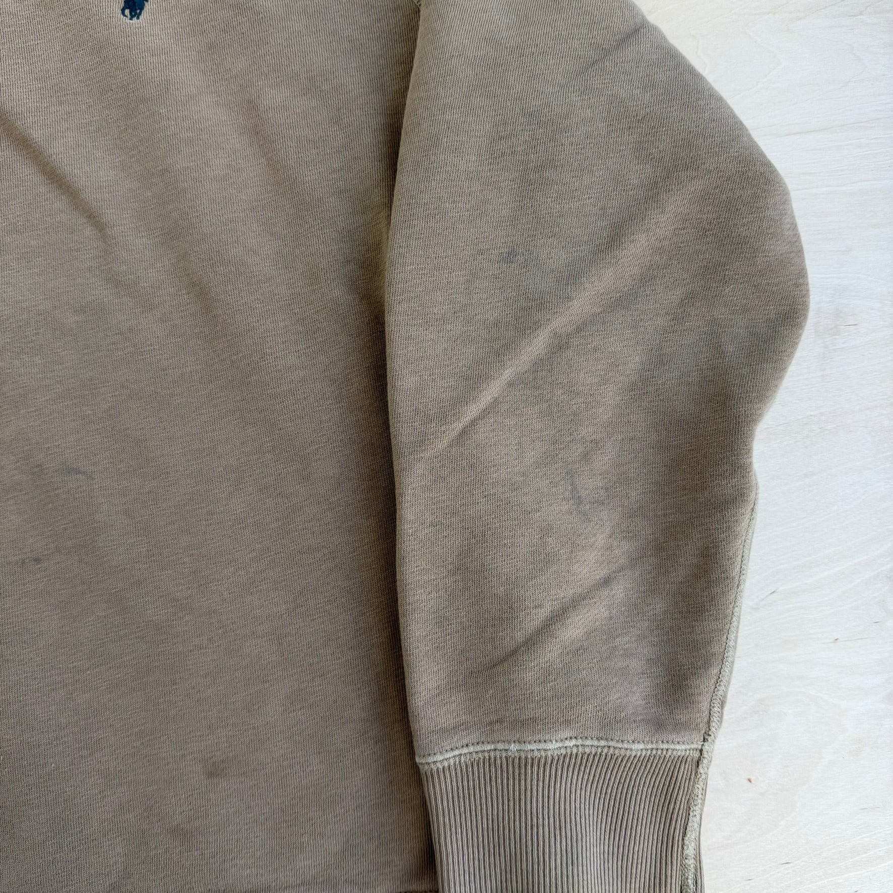 J- Vintage Polo RL Embroidered Henley Crewneck - 2XL