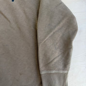 J- Vintage Polo RL Embroidered Henley Crewneck - 2XL