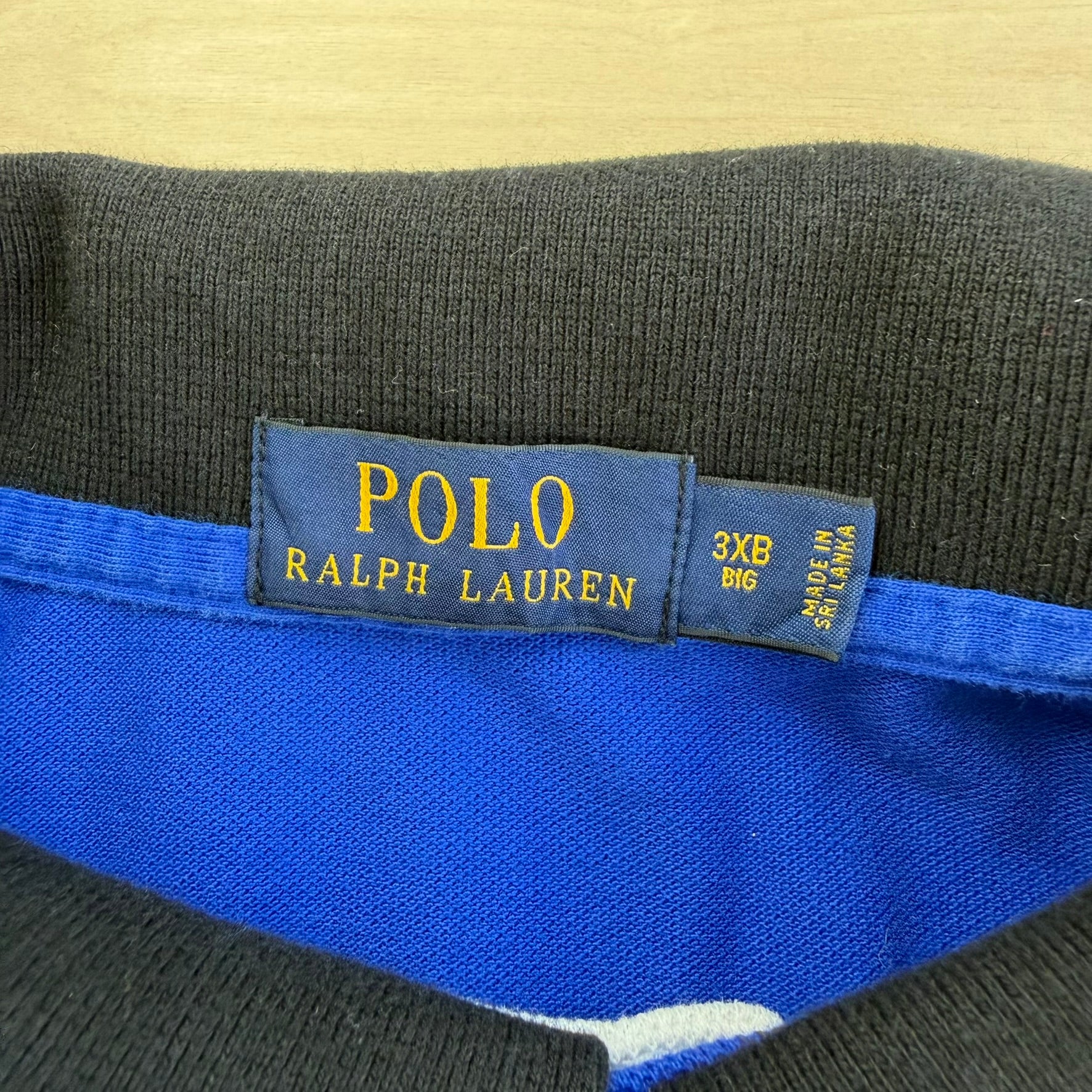 J- Vintage Polo RL Team USA Embroidered Polo Shirt - 3XL Big