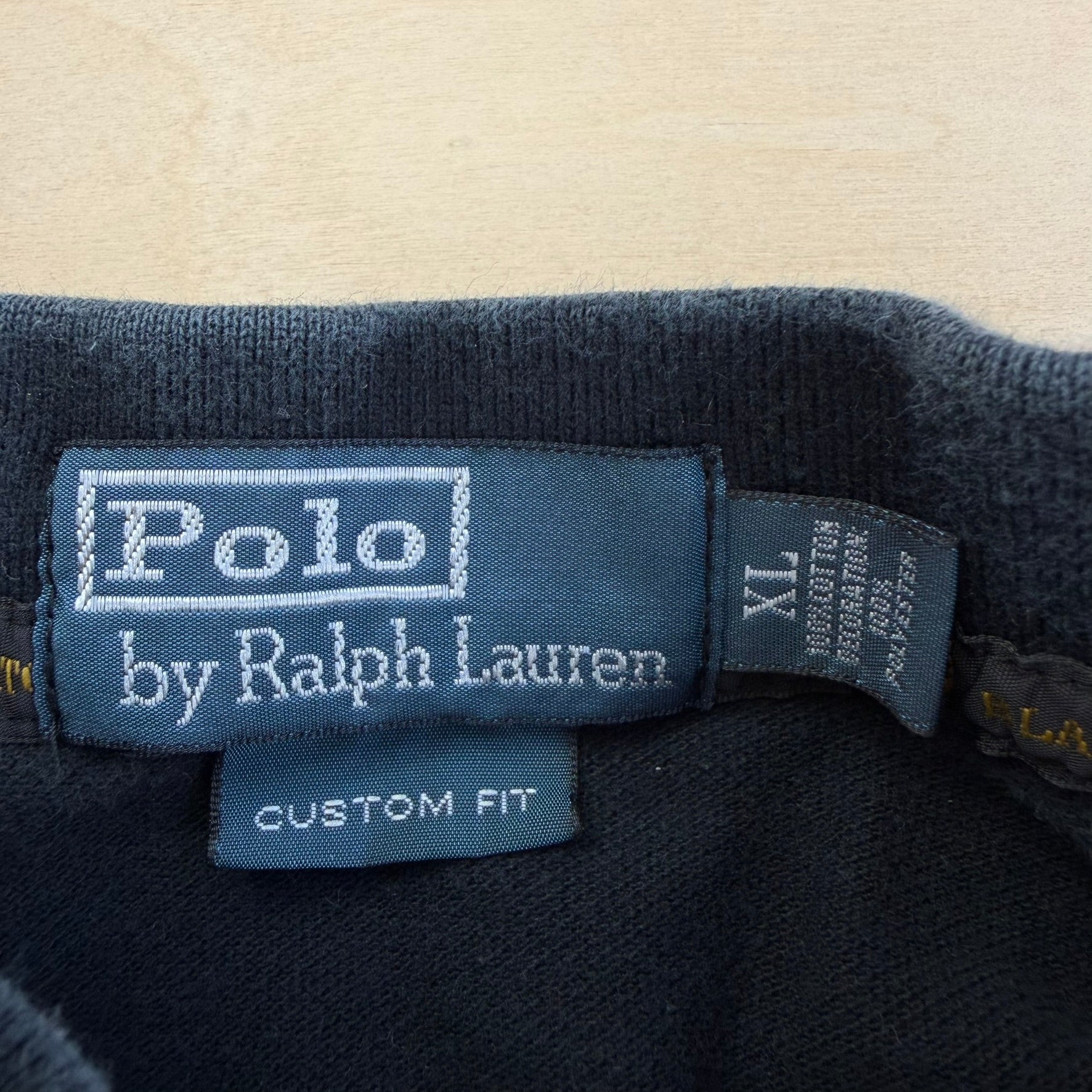 J- Vintage Polo RL Blackwatch Polo Team Embroidered Polo Shirt - XL