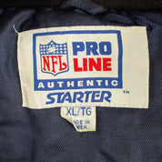 J- Vintage Miami Dolphins NFL Pro Line Starter Hooded Zip Up Winter Jacket - XL