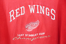 Load image into Gallery viewer, Z - Vintage 1997 Lee NHL Detroit Red Wings Stanley Cup Champs Embroidered Script Tee
