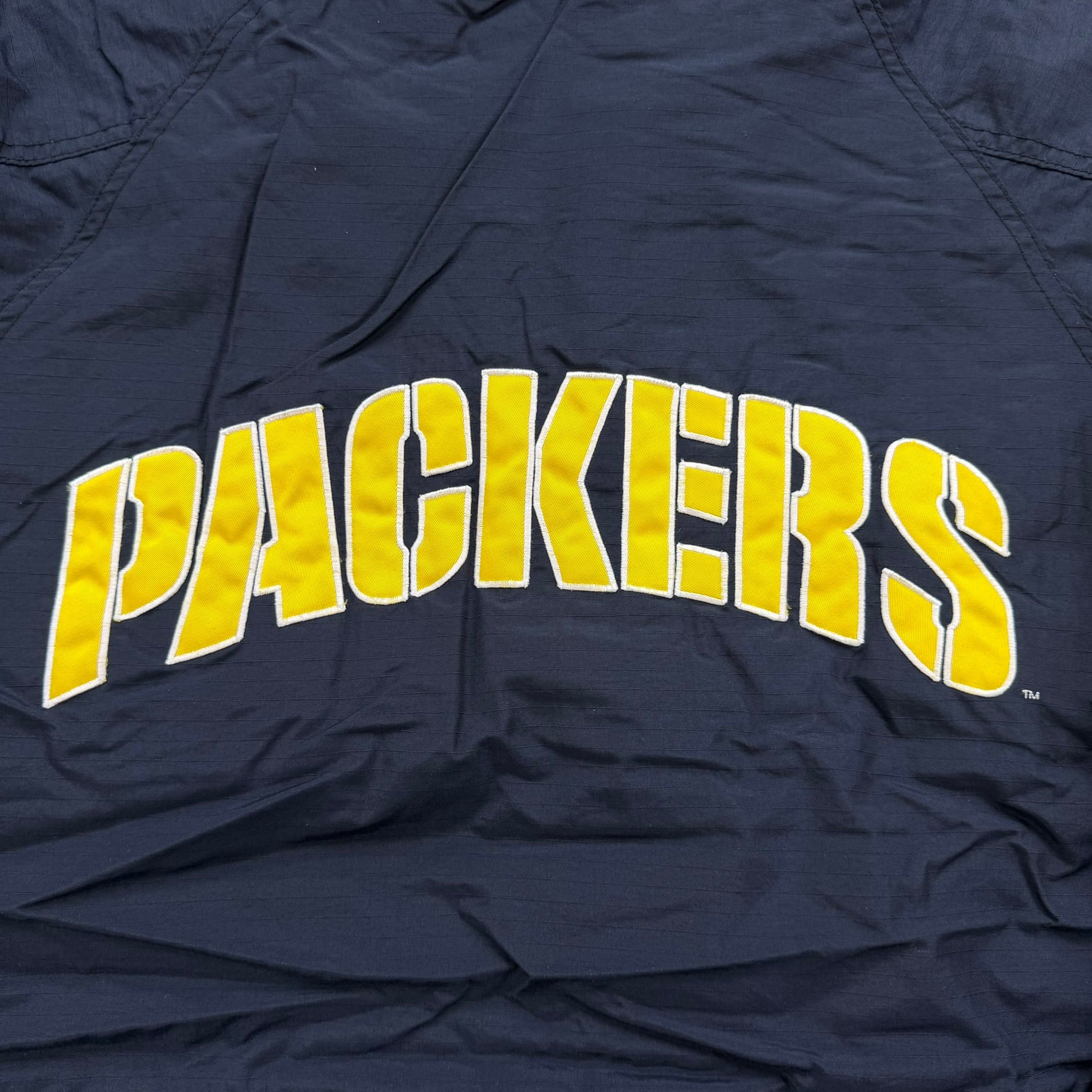 J- Vintage Green Bay Packers NFL Mirage Zip Up Winter Jacket - 2XL