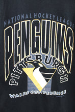 Load image into Gallery viewer, Z - Vintage 1993 NHL Pittsburgh Penguins Logo Jerzees Tag Tee

