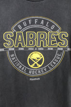 Load image into Gallery viewer, Z - Reebok NHL Buffalo Sabres Logo Tee
