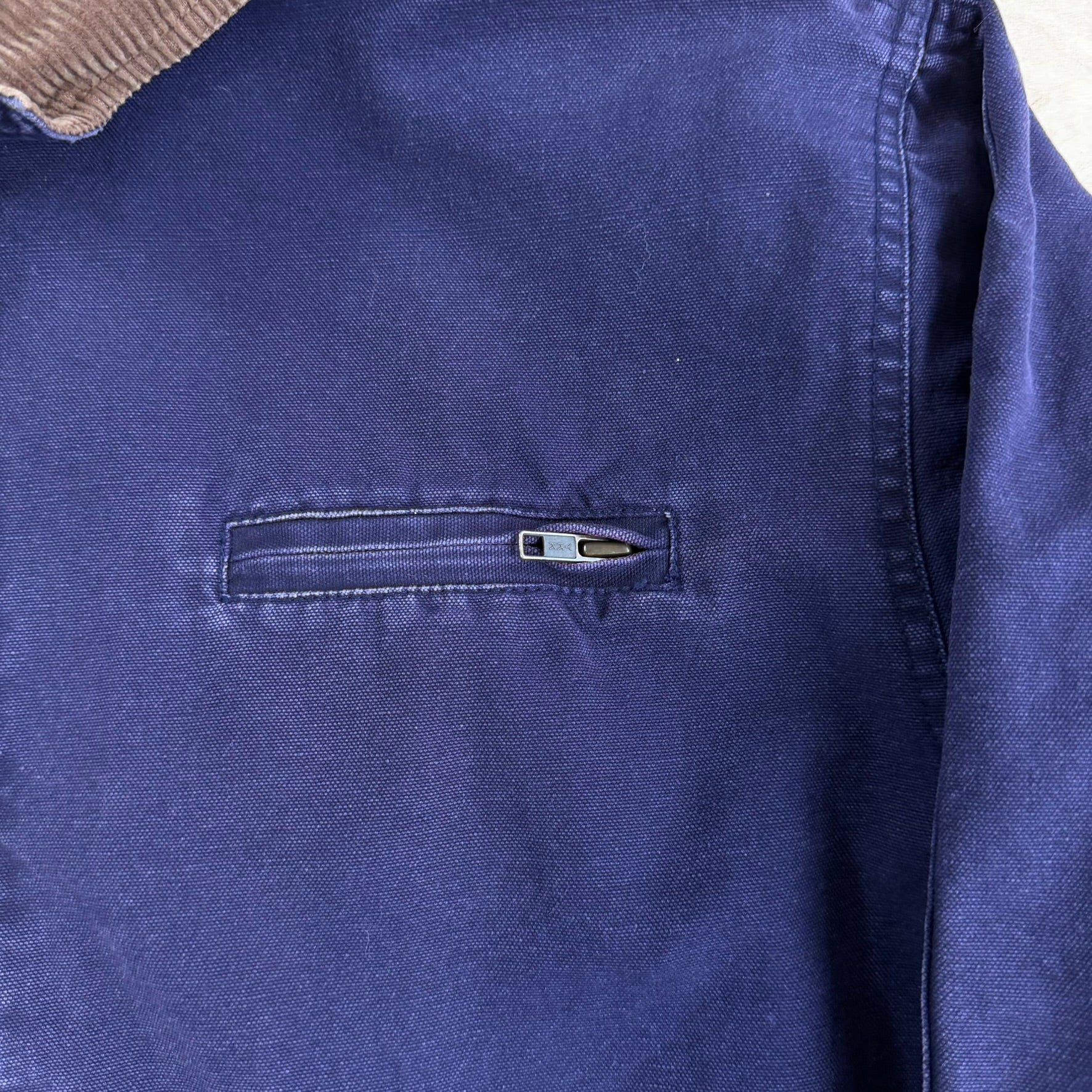 J- Vintage 90s Gap Navy Blanket Lined Harrington Style Bomber Jacket - L