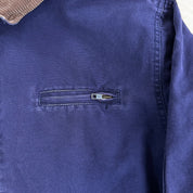J- Vintage 90s Gap Navy Blanket Lined Harrington Style Bomber Jacket - L