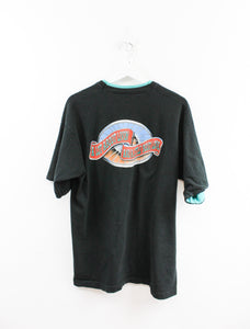 Vintage 1993 Alan Jackson A Lot About Livin' And A Little Bout Love Tour Double Collar Tee