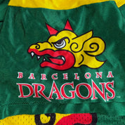 J- Vintage '95 Barcelona Dragons NFL Europe Reebok Made In USA Football Jersey - XL