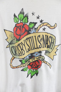 Vintage 1990 Crosby, Still And Nash Live It Up Tour Single Stitch Tee
