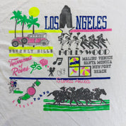 J- Vintage 90s Los Angeles Hollywood Graphic Made In USA Single Stitch Tee - XL