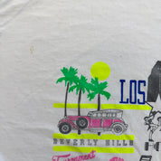 J- Vintage 90s Los Angeles Hollywood Graphic Made In USA Single Stitch Tee - XL