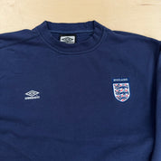 J- Vintage Umbro England Soccer Team Embroidered Crest Crewneck - M