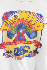 Vintage 1989 The WHO 25th anniversary Tour Tee