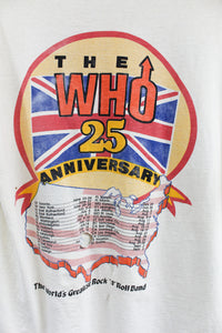 Vintage 1989 The WHO 25th anniversary Tour Tee