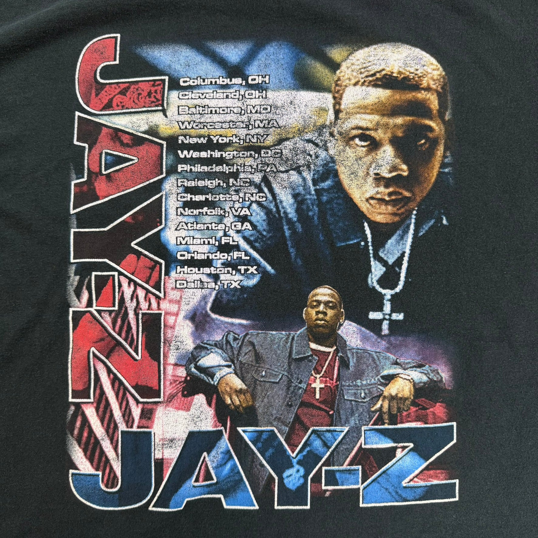 J- Vintage 2001 JAY-Z Blueprint Lounge Tour Rap Tee - XL