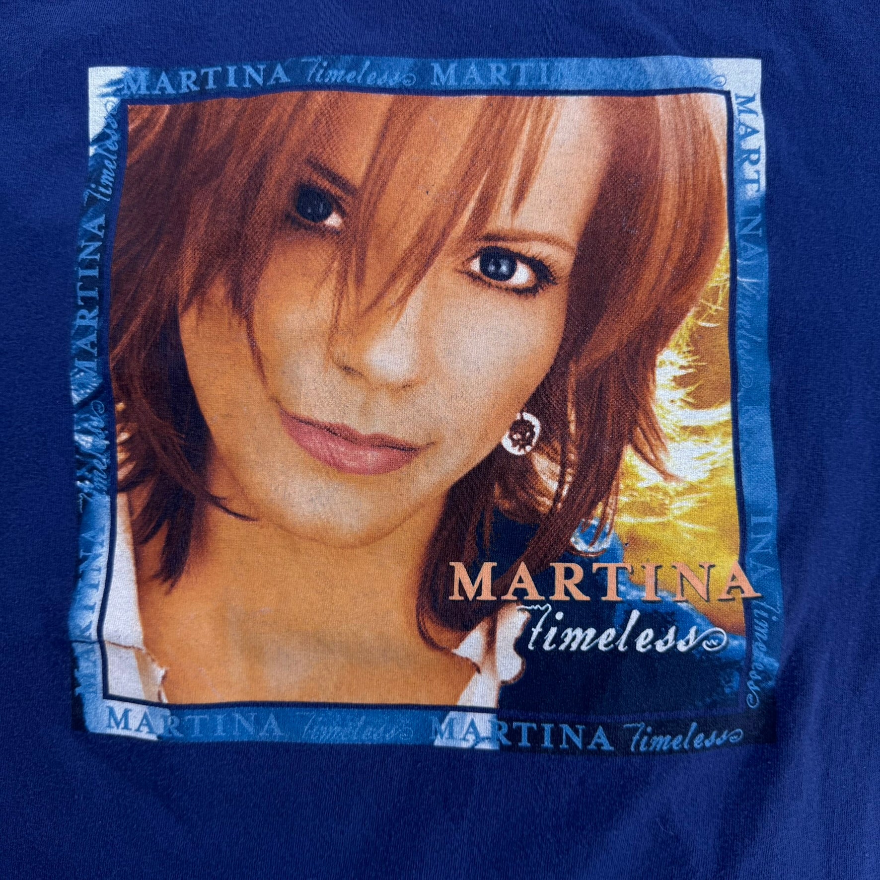 J- Vintage '06 Martina McBride Timeless Tour Picture Graphic Red Anvil Tag Tee - L