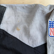 J- Vintage Oakland Raiders NFL Apex One Embroidered Logo Lightweight Zip Up Jacket - XL
