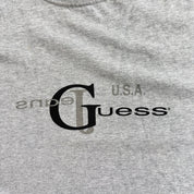 J- Vintage Guess Jeans USA Graphic Text Made In USA Tee - L