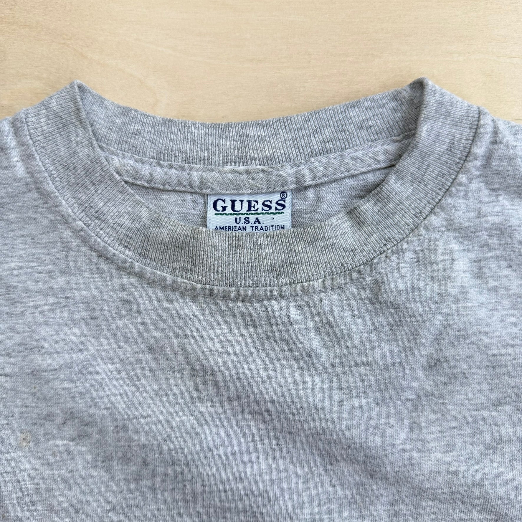 J- Vintage Guess Jeans USA Graphic Text Made In USA Tee - L