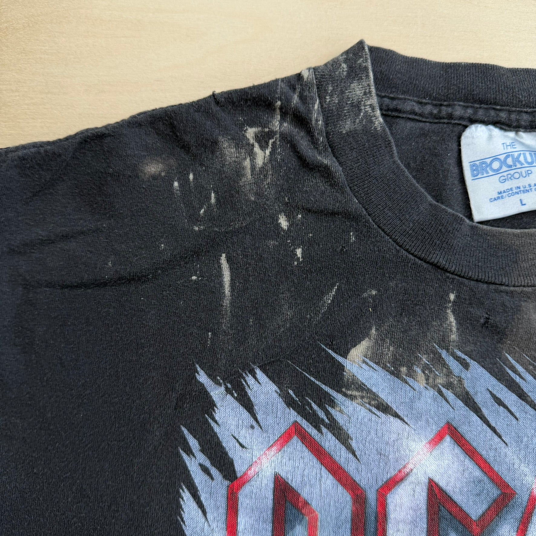 J- Vintage '90 AC/DC The Razor's Edge Tour Graphic Made In USA Single Stitch Brockum Tag Tee - L