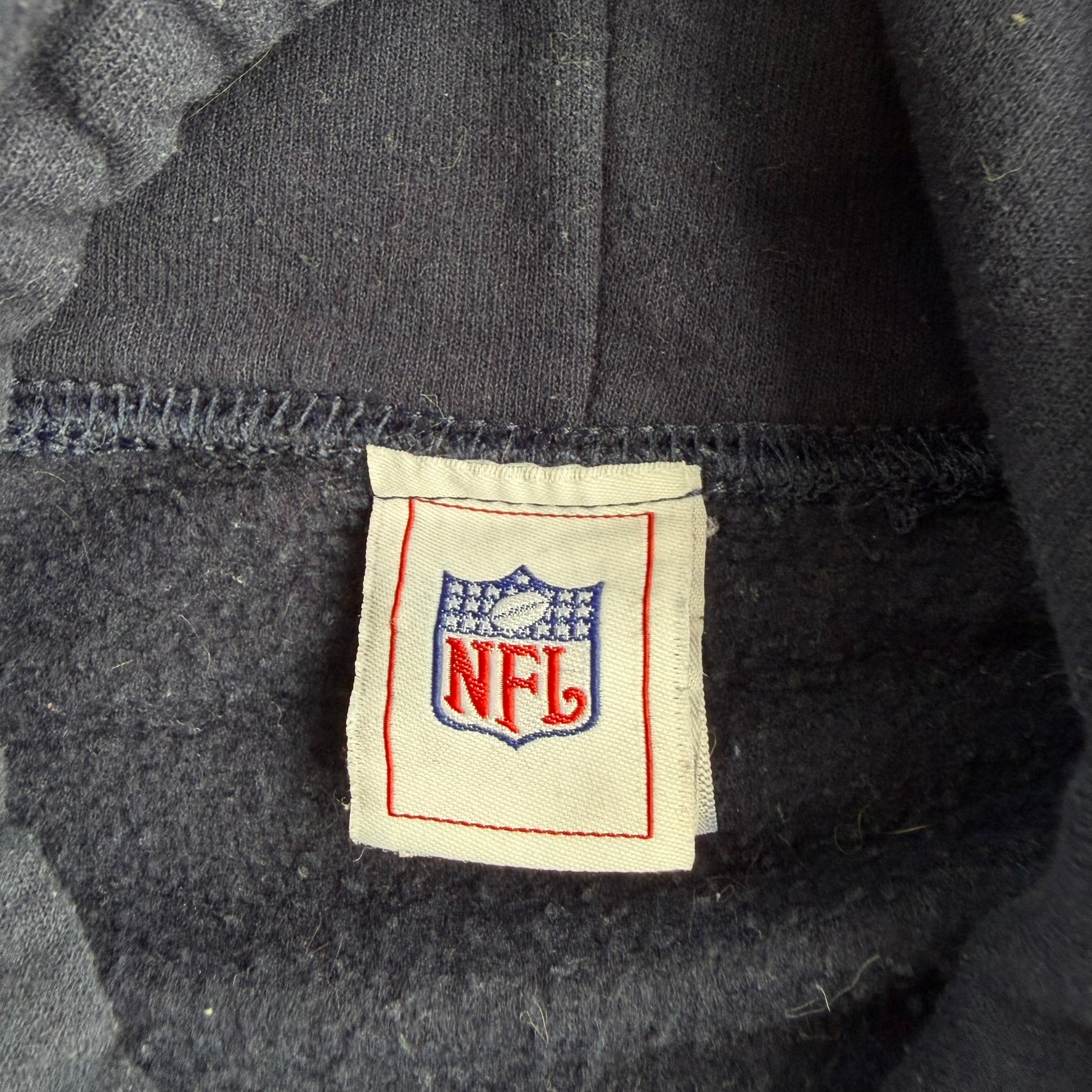 J- Vintage New England Patriots NFL Logo Graphic Hoodie - XL