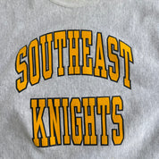 J- Vintage Lee Made In USA Southeast Knights Text Cropped Crewneck - XL