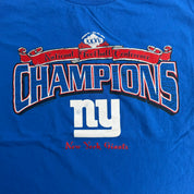 J- Vintage '01 New York Giants NFL NFC Champions Graphic Tee - XL