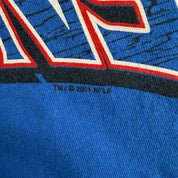 J- Vintage '01 New York Giants NFL NFC Champions Graphic Tee - XL