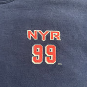 J- Vintage '99 Wayne Gretzky New York Rangers NHL The Great One Accolade Pro Player Tag Tee - XL
