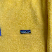 J- Vintage Patagonia Synchilla Yellow Made In USA Polar Fleece - XL
