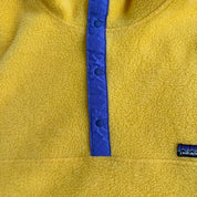 J- Vintage Patagonia Synchilla Yellow Made In USA Polar Fleece - XL