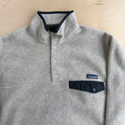 J- Vintage Patagonia Synchilla Beige/White Made In USA Polar Fleece - M