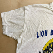 J- Vintage 90s Lion Business Machine Banff Or Bust Graphic Single Stitch Tee - XL