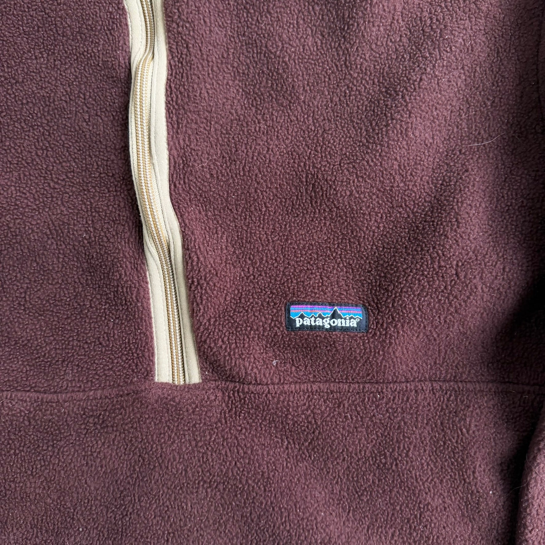 J- Vintage Patagonia Synchilla Logo Half Zip Polar Fleece - L