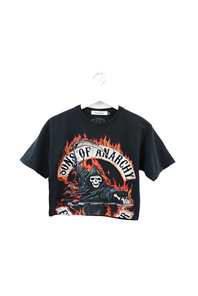 Z - Mojo Music Baby Tee Rework Sons Of Anarchy Reaper & Flames