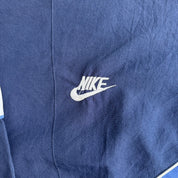 J- Vintage 90s Nike Embroidered Swoosh & Text Made In USA Zip Up Lightweight Jacket - L