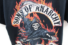 Load image into Gallery viewer, Z - Mojo Music Baby Tee Rework Sons Of Anarchy Reaper &amp; Flames
