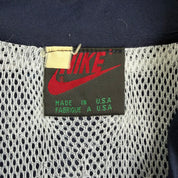 J- Vintage 90s Nike Embroidered Swoosh & Text Made In USA Zip Up Lightweight Jacket - L