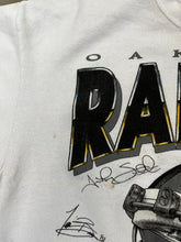 Load image into Gallery viewer, D- Vintage 1995 Los Angeles Raiders Helmet Logo &amp; Signatures Crewneck
