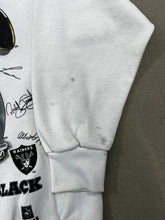 Load image into Gallery viewer, D- Vintage 1995 Los Angeles Raiders Helmet Logo &amp; Signatures Crewneck
