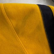 J- Vintage Pittsburgh Steelers NFL Embroidered Logo Quarter Zip Polar Fleece - XL