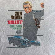 J- Vintage Steve McQueen Bullitt Poster Graphic Tee - L